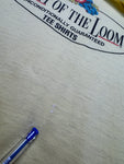 Vintage Fruit Of The Loom Shirt 80s Logo Print Made In USA Single Stitch Gelb L