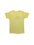 Vintage Fruit Of The Loom Shirt 80s Logo Print Made In USA Single Stitch Gelb L