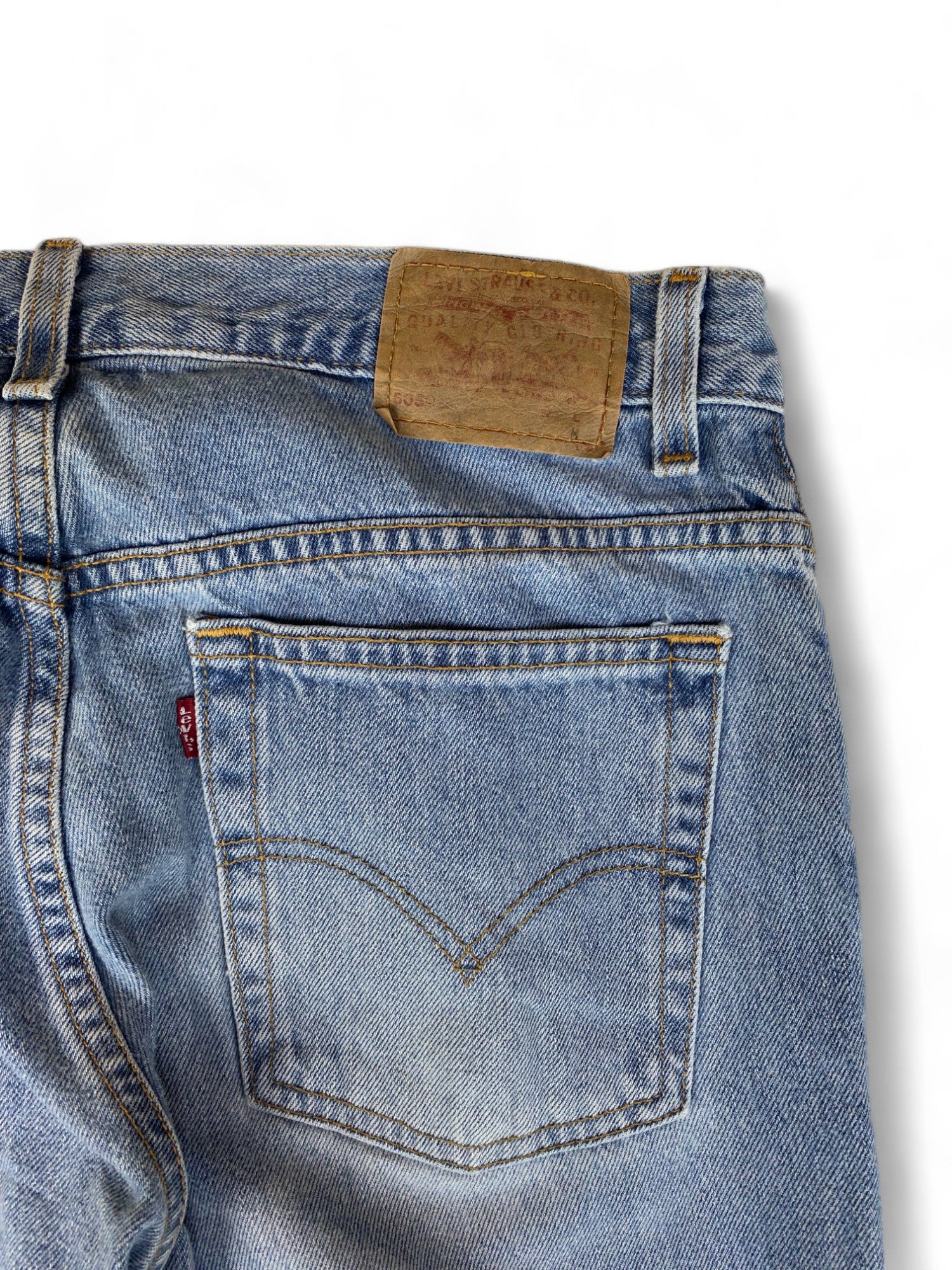 Vintage Levis Jeans 505 Low Rise Fit Straight Leg Damen Hellblau ( mIS M