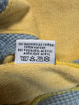 Vintage Fruit Of The Loom Shirt 80s Pikee 50/50 Gelb Blaugrau L