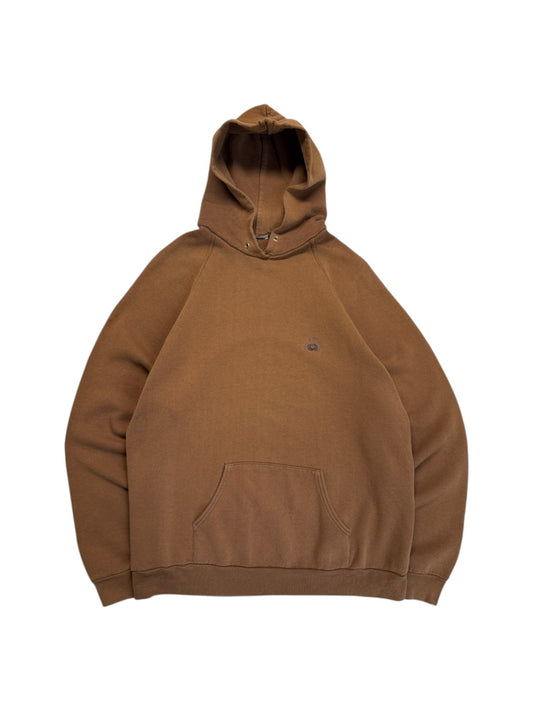 Vintage Fruit Of The Loom Hoodie 90s Blank Braun L-XL