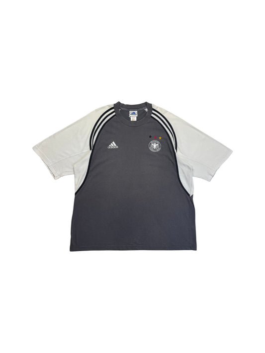 2000/01 Adidas Training Shirt DFB Grau Weiß