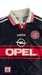 Vintage Adidas Trikot 1997-99 Bayern München Made In England Schwarz Rot (Kinder) 128