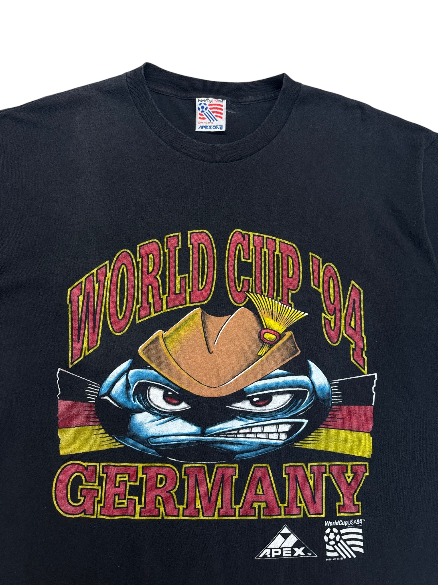1994 Apex One Shirt World Cup 94 Germany Schwarz