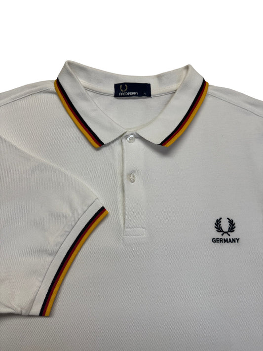 2010s Fred Perry Polo Shirt WM Collection Germany Weiß