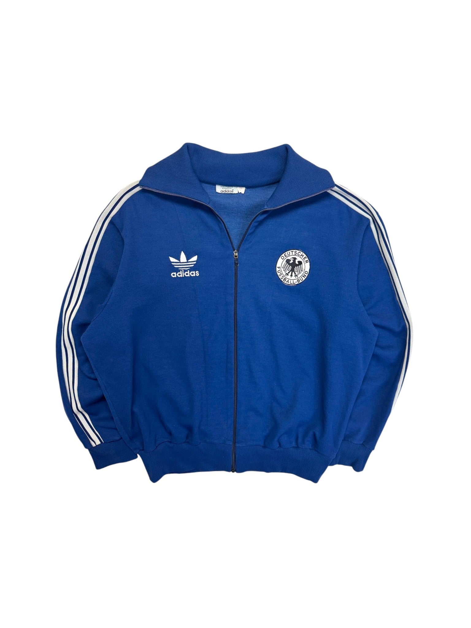 Rare! 70s Adidas Sportjacke DFB Made In Yugoslavia By Pletenina Blau