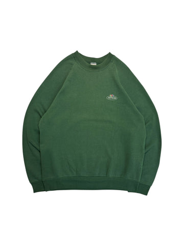 Vintage Fruit Of The Loom Sweater 90s Blank Made In Ireland Grün L