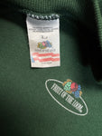 Vintage Fruit Of The Loom Sweater 90s Blank Made In Ireland Grün L
