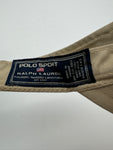 Vintage Ralph Lauren Cap/Steckschirm Polo Sport Tennis Beige/Braun One Size