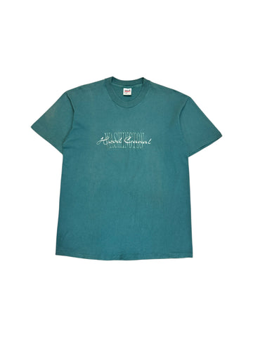 90s Anvil Souvenir Shirt "Washington Hood Canal" Single Stitch Made In USA Grün L