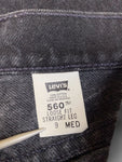 Vintage Levis Jeans 560 Loose Fit Straight Leg Damen Schwarz 9 MED