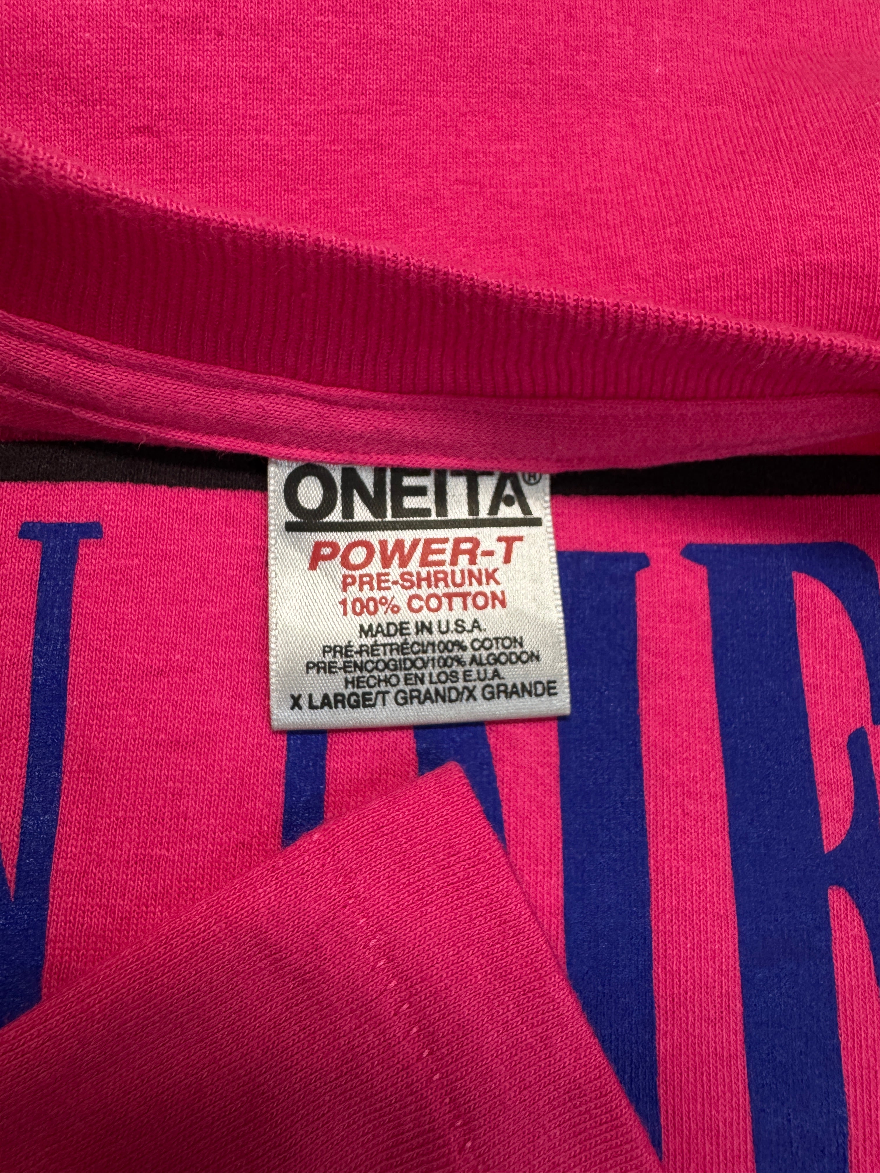 90s Oneita Souvenir Shirt "California San Diego" Made In USA Single Stitch Rosa XL