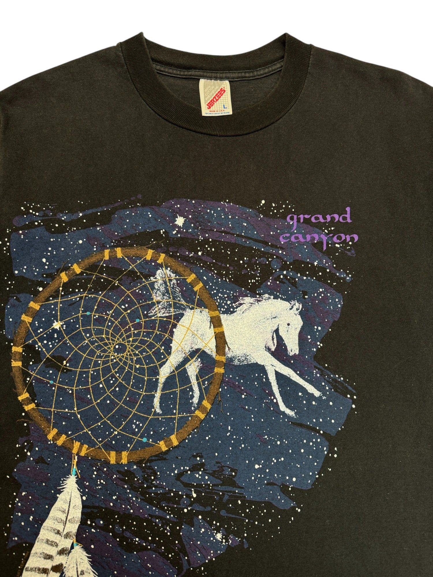90s Jerzees Souvenir Shirt "Grand Canyon" Made In USA Schwarz L