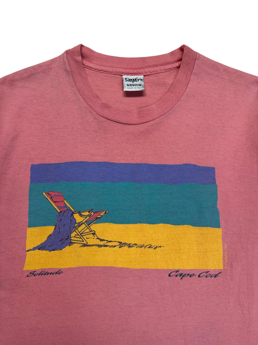 90s Cuffy's Souvenir Shirt "Cape Cod - Solitude" Made In USA, Single Stitch Altrosa M