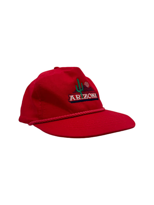 Vintage Arizona Cap Made In Korea 90s Rot One Size
