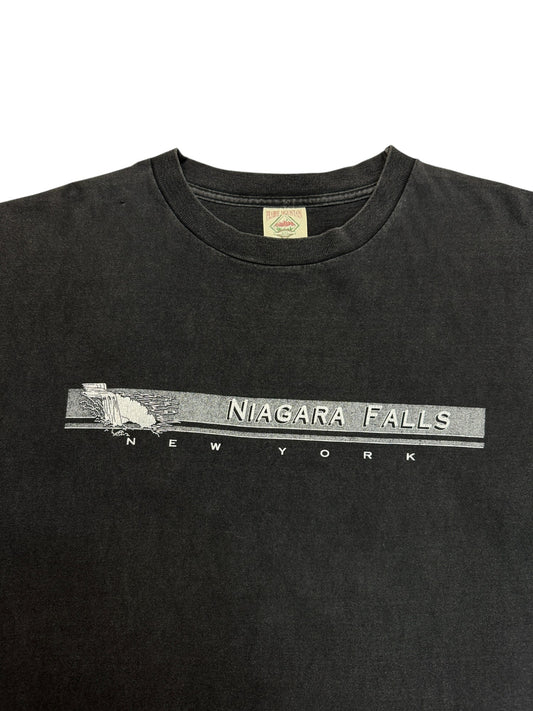 90s Prairie Mountain Souvenir Shirt "Niagara Falls - New York" Made In USA Single Stitch Schwarz XXL