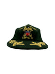 Vintage Edwin Cap United States Wolle Grün L