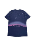 90s Fruit Of The Loom AOP Souvenir Shirt "Yellowstone - The Experience" Single Stitch Made In USA Dunkelblau L