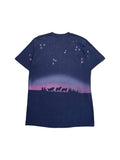 90s Fruit Of The Loom AOP Souvenir Shirt "Yellowstone - The Experience" Single Stitch Made In USA Dunkelblau L