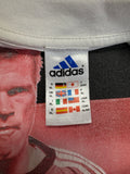 90s/00s Adidas Shirt "Unbeatable Kahn" Weiß