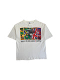 1993 Adidas Shirt Brazil Vs. England US Cup Single Stitch Made In USA Weiß