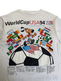 1994 Fan Shirt World Cup "Eyes on the prize" Single Stitch Weiß