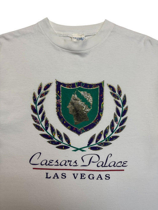 90s Souvenir Shirt "Caesars Palace" Single Stitch Weiß XL