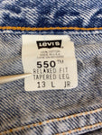 Vintage Levis Jeans 550 Relaxed Fit Tapered Leg Damen Blau (6 REG) S