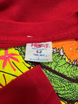 80s Tee-Jays Souvenir Shirt "Gator Dude - Florida Orlando" Single Stitch Made In USA Rot L