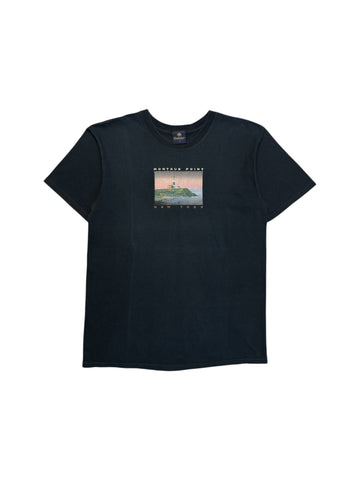 90s Yesterdays Souvenir Shirt Bestickt "Montauk Point - New York" Made In USA Schwarz L