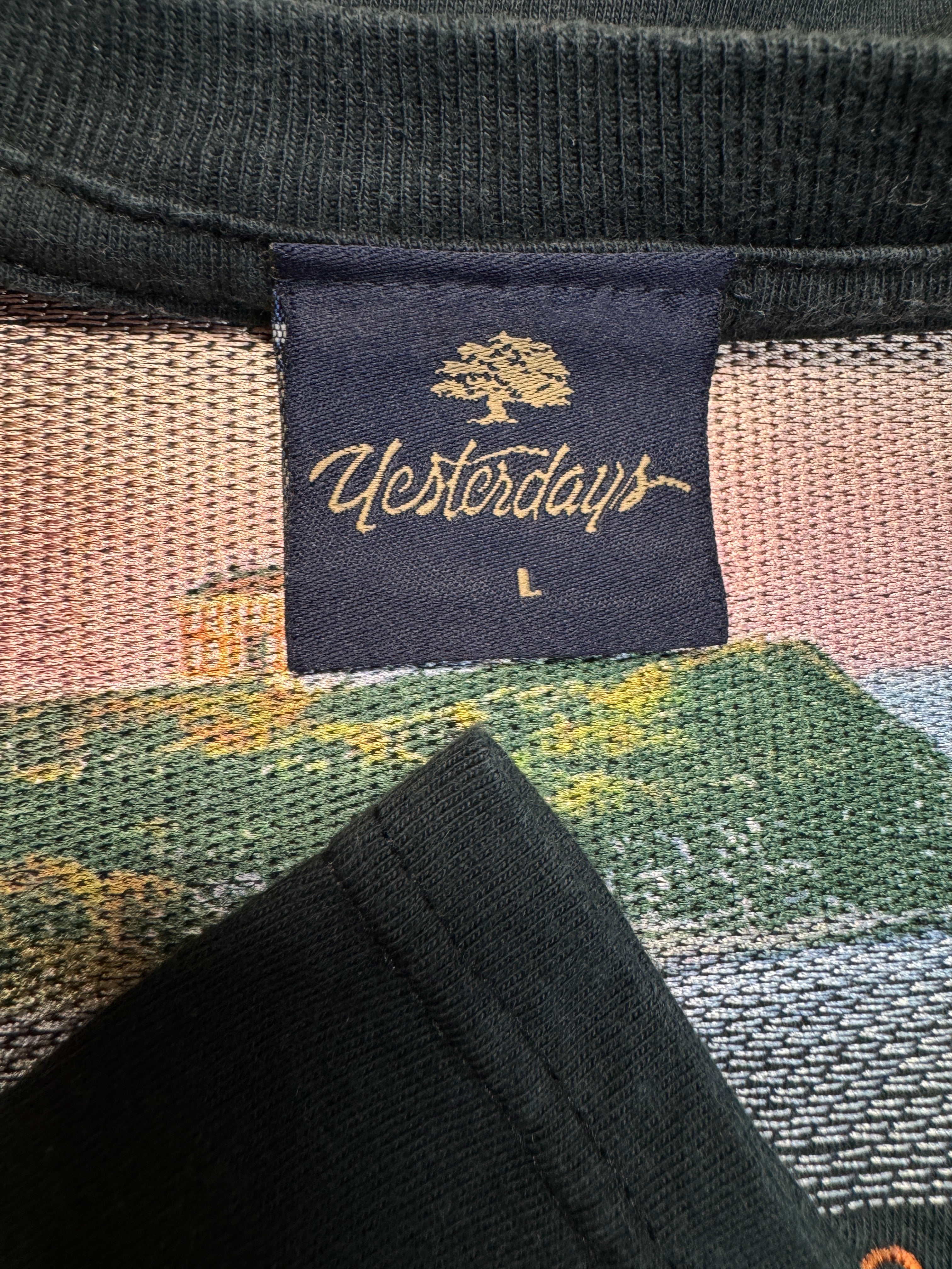 90s Yesterdays Souvenir Shirt Bestickt "Montauk Point - New York" Made In USA Schwarz L