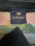 90s Yesterdays Souvenir Shirt Bestickt "Montauk Point - New York" Made In USA Schwarz L