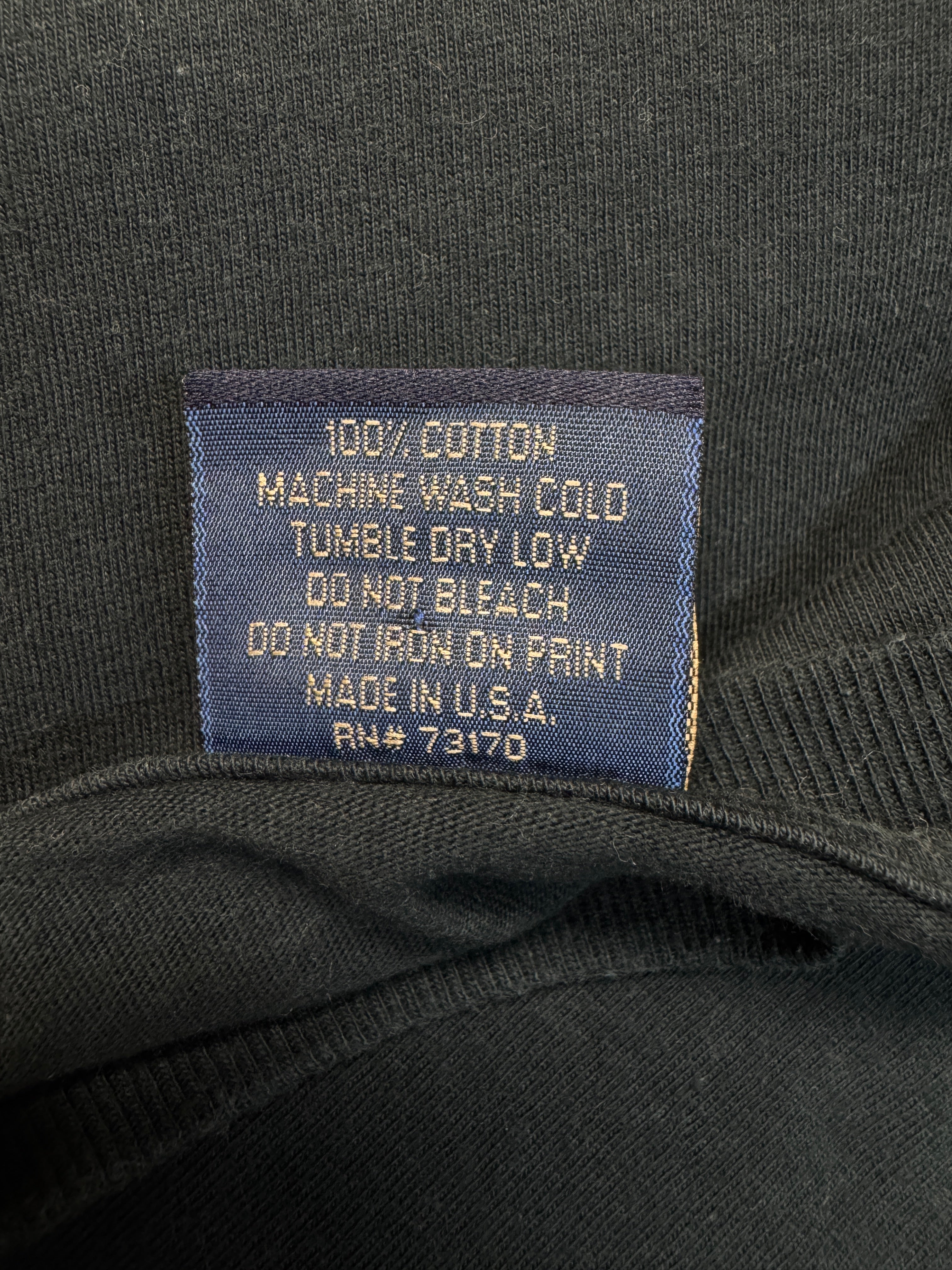90s Yesterdays Souvenir Shirt Bestickt "Montauk Point - New York" Made In USA Schwarz L