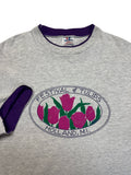 90s TeeJays Souvenir Shirt "Festival Of Tulips - Holland Michigan" Made In USA Single Stitch Heather Grau XXL