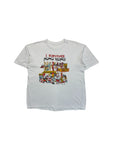 90s Souvenir Shirt "I Survived Hong Kong" Single Stitch Weiß L-XL