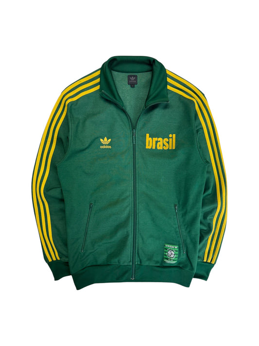 2006 Adidas Retro Sportjacke Brasil "All Time Greatest" Grün Gelb