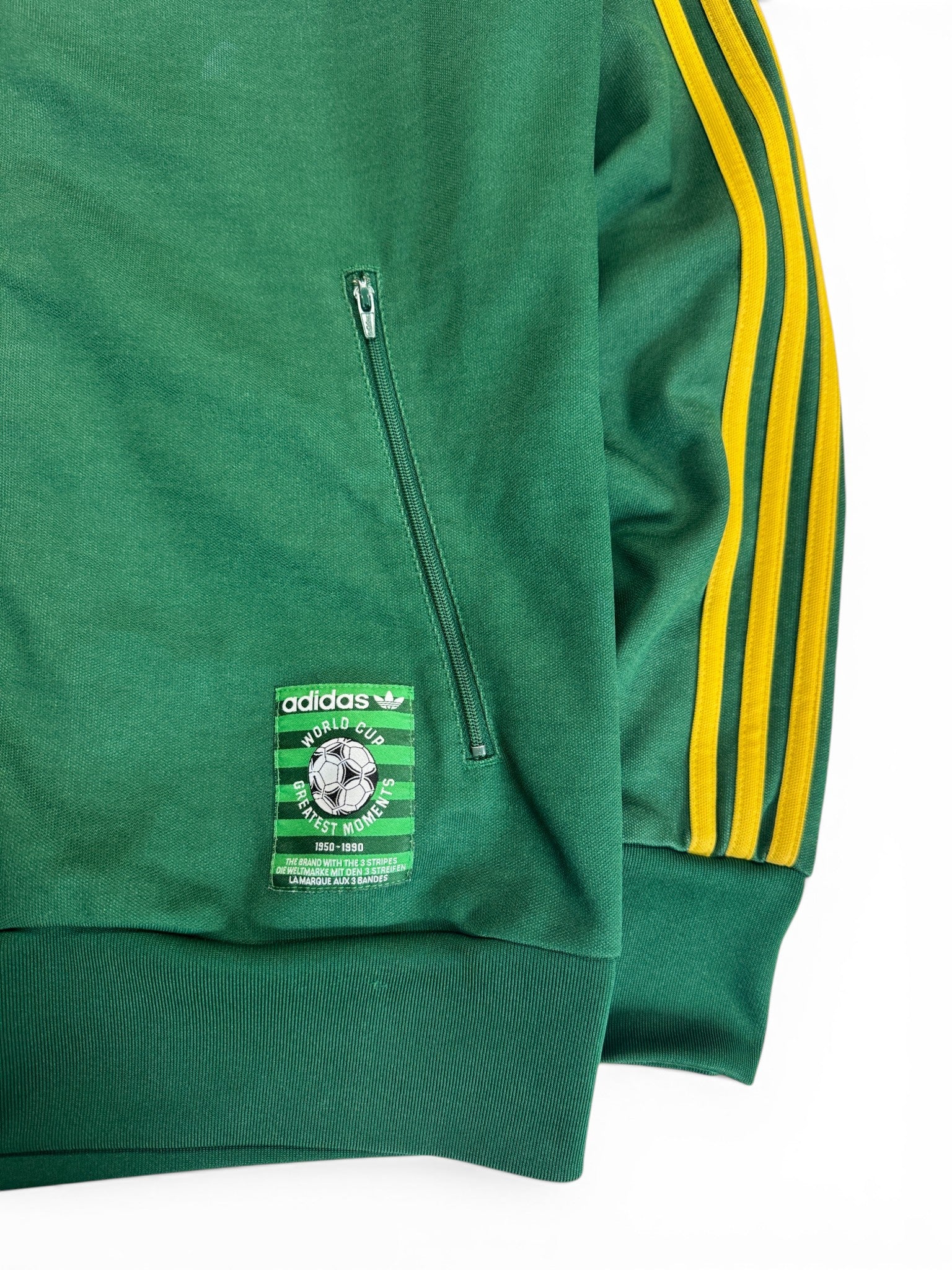 2006 Adidas Retro Sportjacke Brasil "All Time Greatest" Grün Gelb