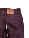 Vintage Levis Jeans 550 Relaxed Fit Tapered Leg Damen Made In USA Dunkelrot (6 REG.) M