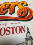 1996 Tennessee Gold Souvenir Shirt "Cheers Bar Boston" Single Stitch Made In USA Weiß L