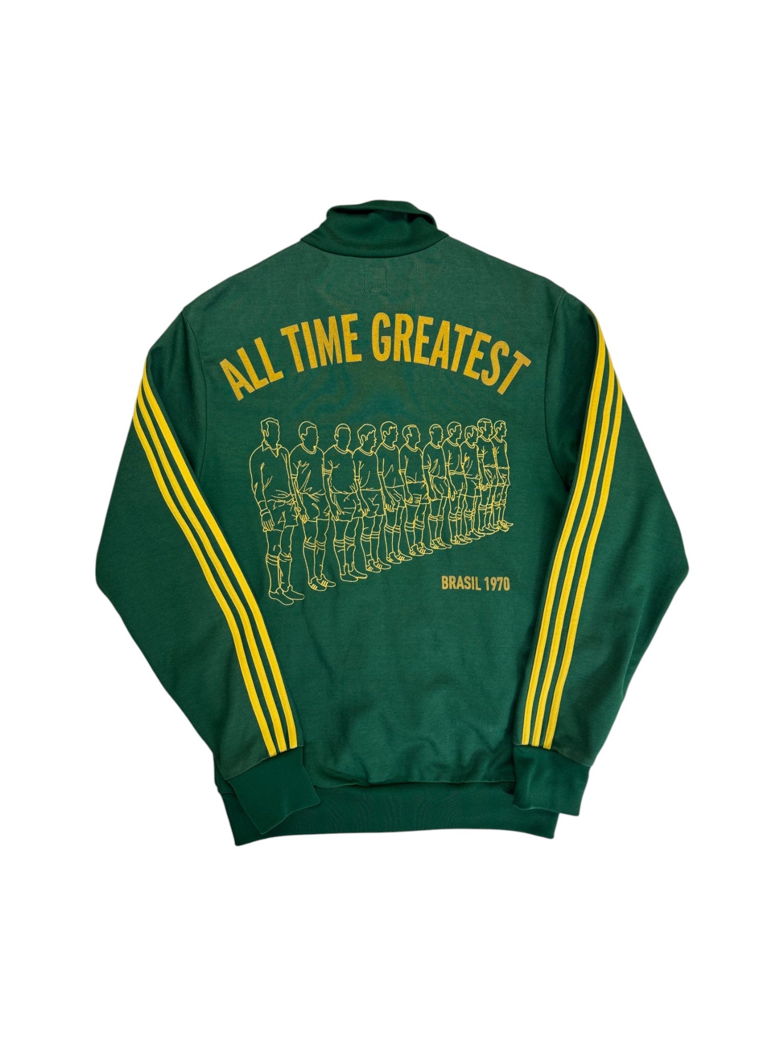 2006 Adidas Retro Sportjacke Brasil "All Time Greatest" Grün Gelb