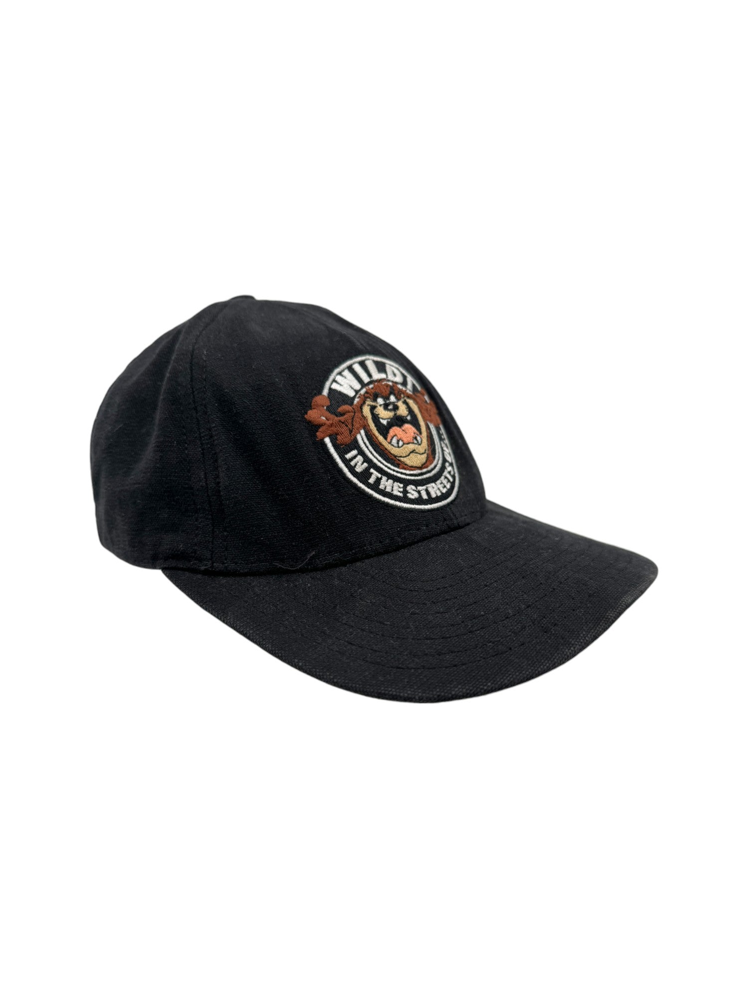 Vintage Warner Brothers Cap Looney Tunes Taz "Wild in the streets of New York" Schwarz One Size