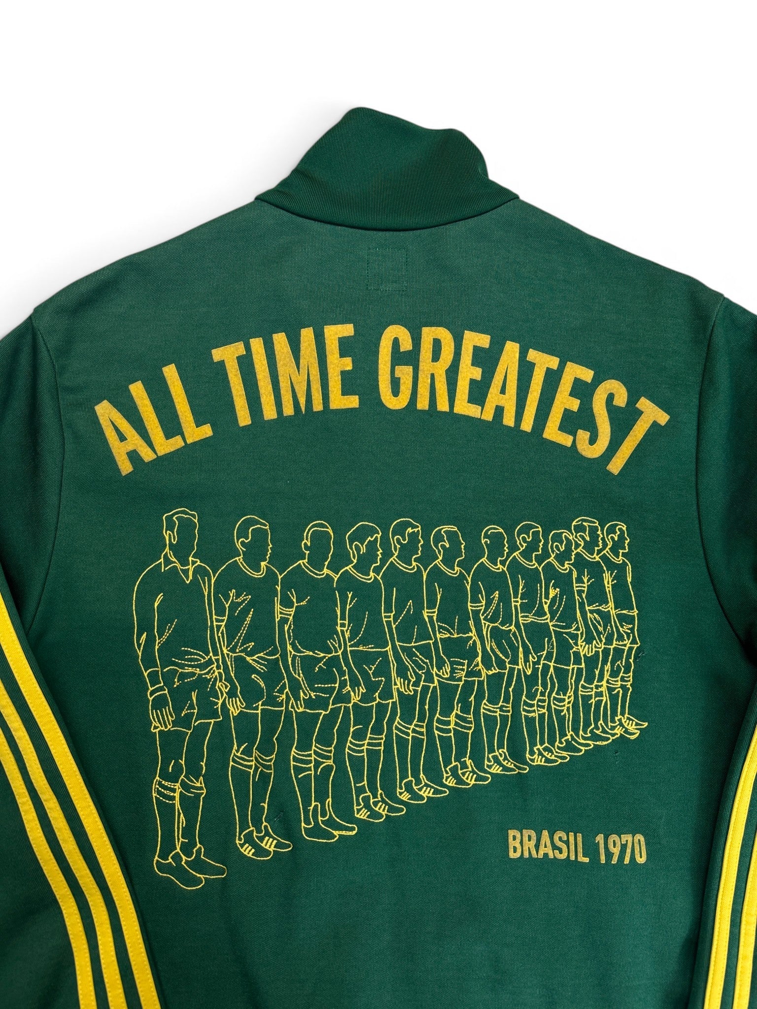 2006 Adidas Retro Sportjacke Brasil "All Time Greatest" Grün Gelb