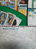 1991 L.A. Trashed Souvenir Shirt "Las Vegas" Double Sleeve Single Stitch Heather Grau XL