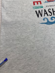 90s Souvenir Shirt "Washington D.C.- Experience 14th Street" Single Stitch Heather Grau L-XL