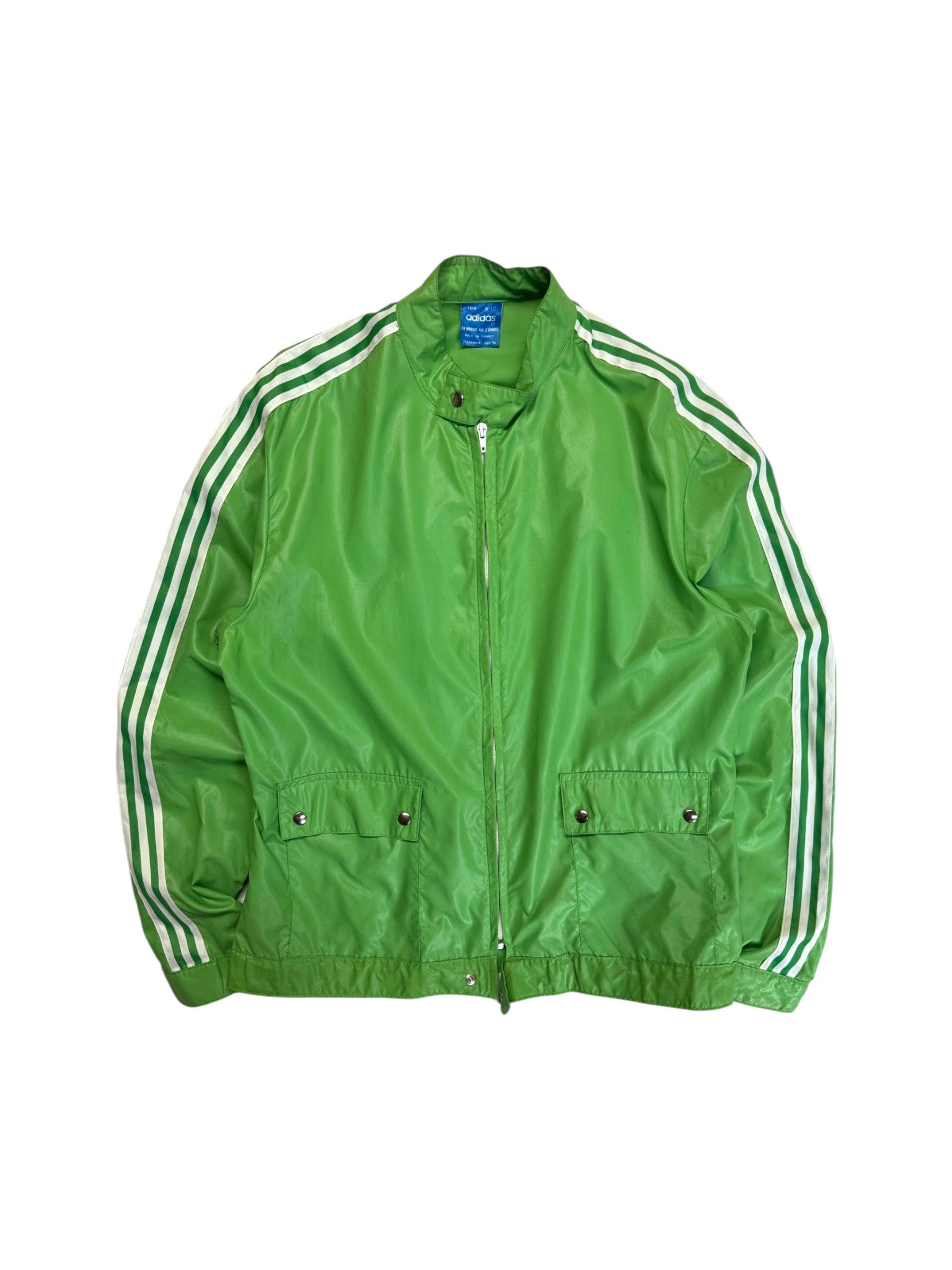 Rare! Adidas Sportjacke WM 1974 Helfer Template Made In France Grün