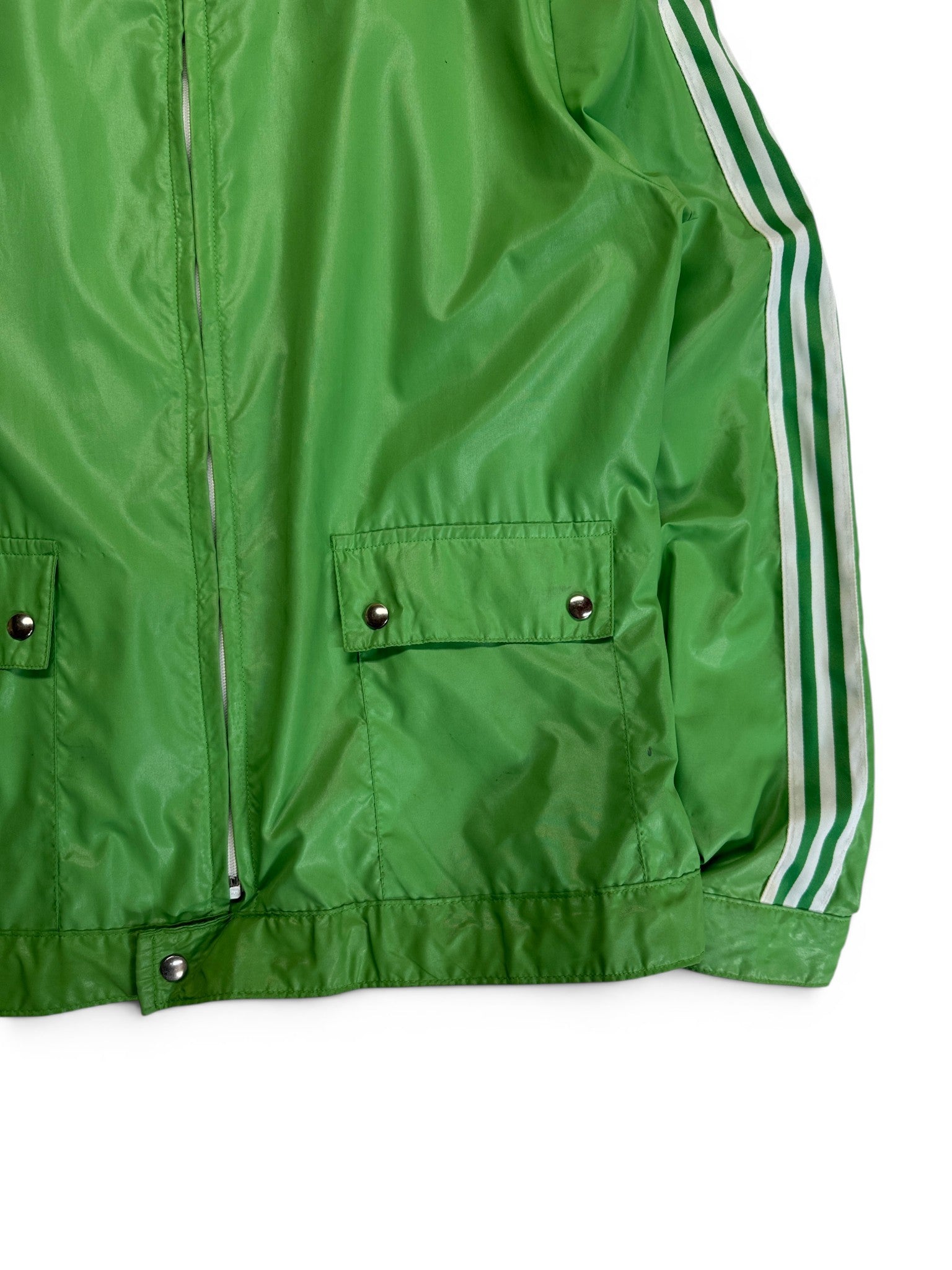 Rare! Adidas Sportjacke WM 1974 Helfer Template Made In France Grün