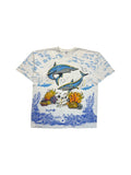 90s AOP Souvenir Shirt "Hurghada - Egypt" Grau L