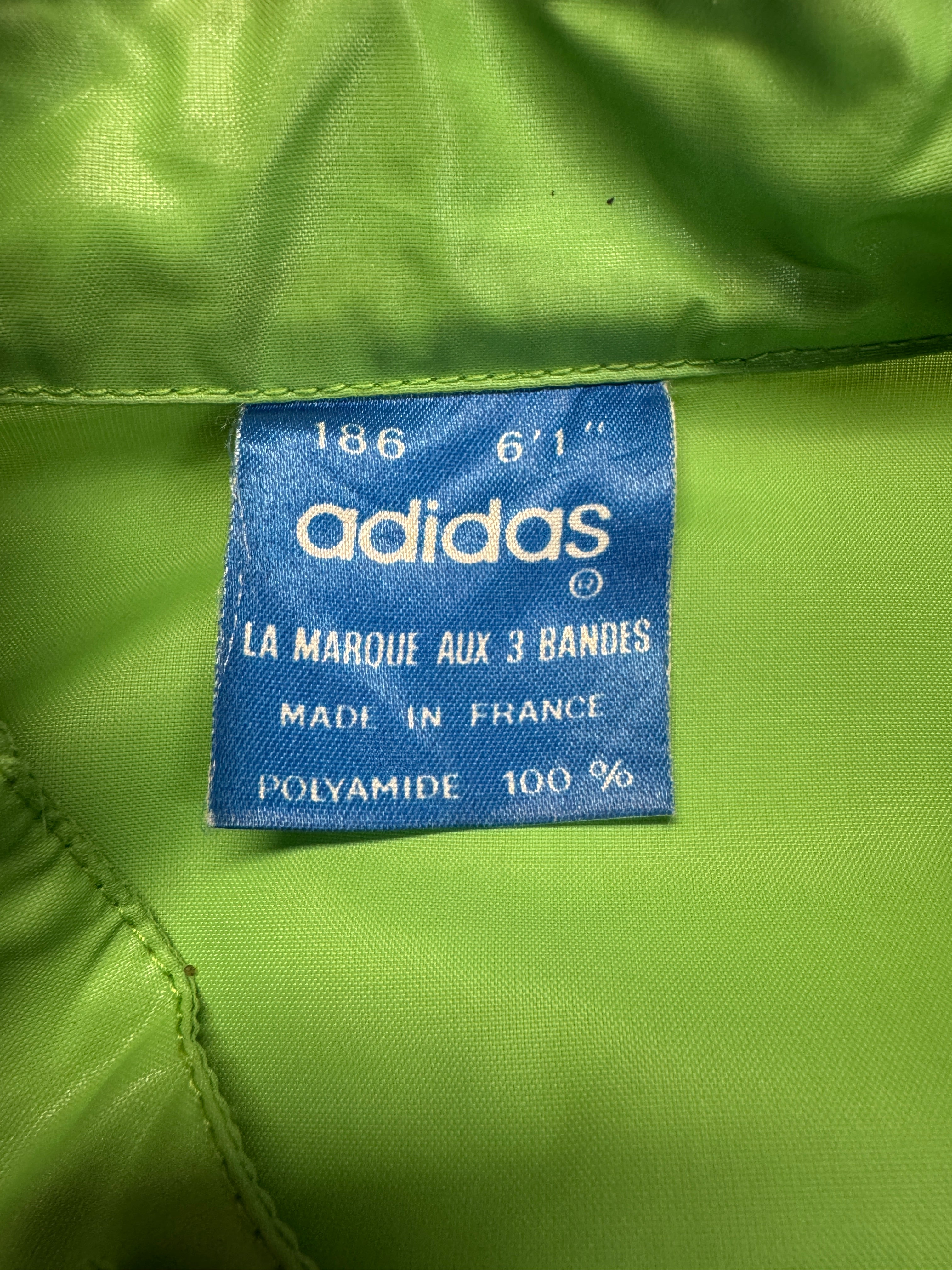 Rare! Adidas Sportjacke WM 1974 Helfer Template Made In France Grün