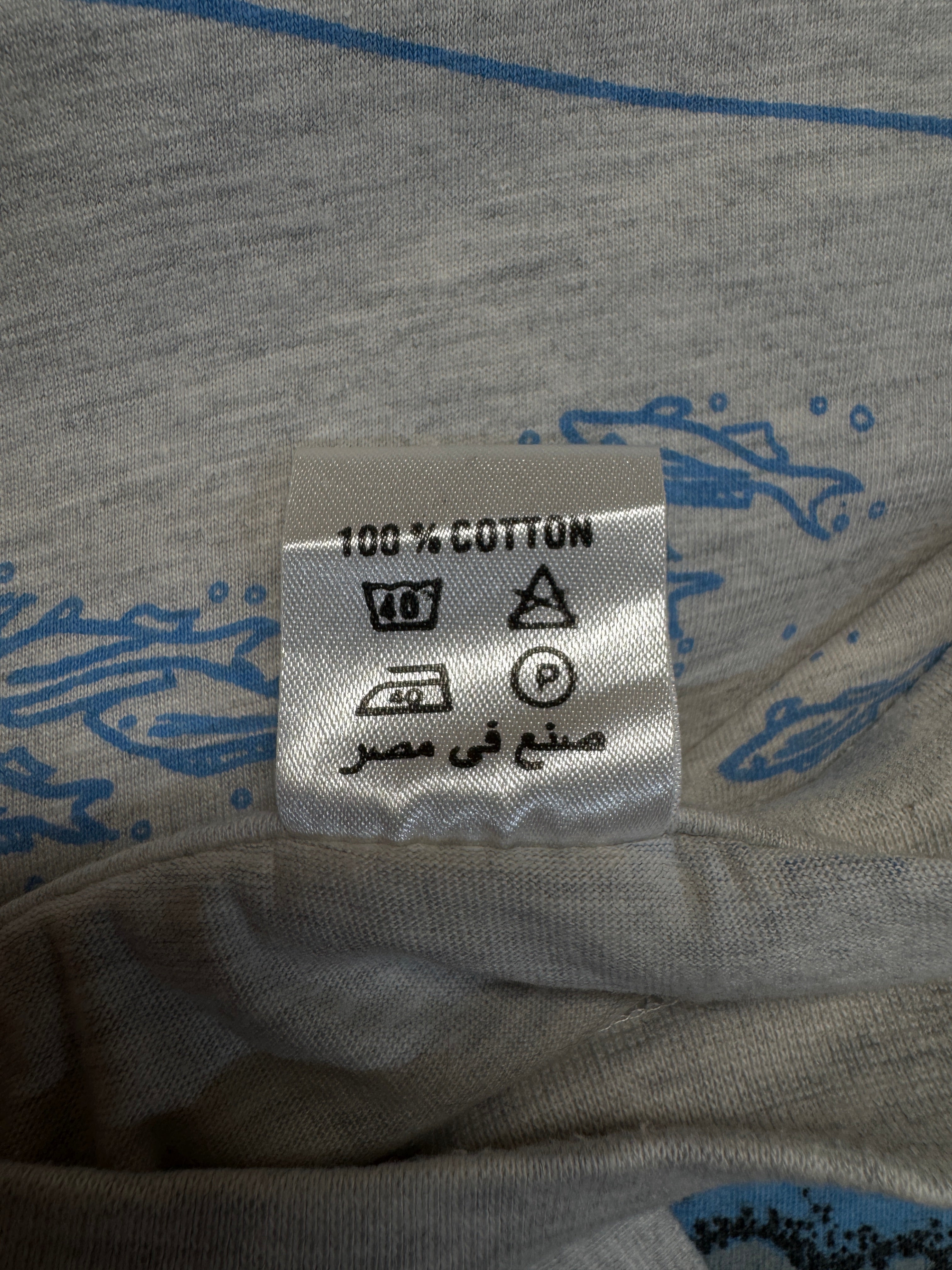 90s AOP Souvenir Shirt "Hurghada - Egypt" Grau L