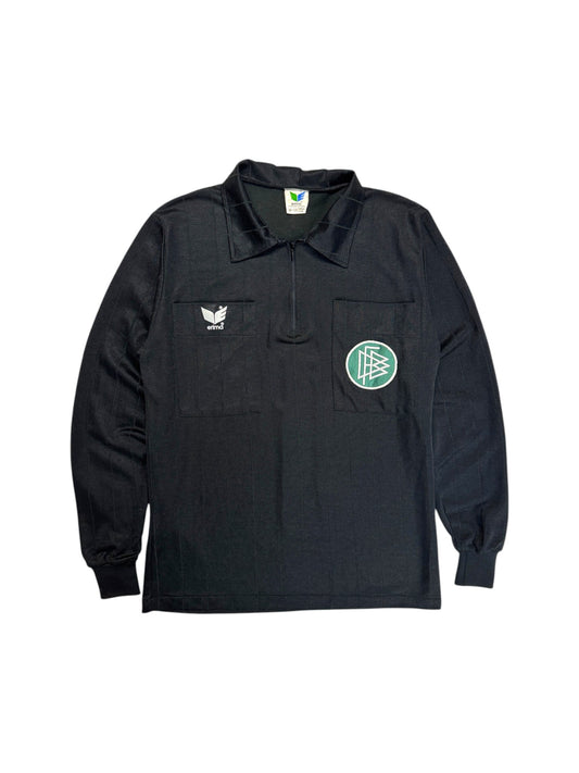 80s Erima Schiedsrichter Trikot Made In West Germany Schwarz